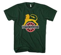 British Railways Lion Crest Unisex T-Shirt, Green, Medium