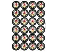 British Railways Retro Fifties Logo Circular Matt Paper Stickers A4 Sheet of 24 (Each Sticker is 45mm Diameter)
