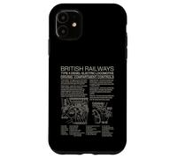 British Railways Type 4 Locomotive Driving Cab Diagram Case for iPhone 11