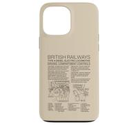 British Railways Type 4 Locomotive Driving Cab Diagram Case for iPhone 13 Pro Max