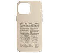 British Railways Type 4 Locomotive Driving Cab Diagram Case for iPhone 16 Pro Max