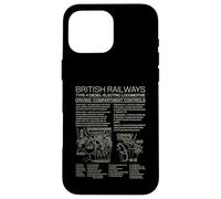 British Railways Type 4 Locomotive Driving Cab Diagram Case for iPhone 16 Pro Max