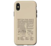 British Railways Type 4 Locomotive Driving Cab Diagram Case for iPhone X/XS