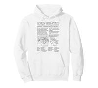 British Railways Type 4 Locomotive Driving Cab Diagram Pullover Hoodie
