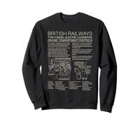 British Railways Type 4 Locomotive Driving Cab Diagram Sweatshirt