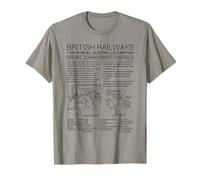 British Railways Type 4 Locomotive Driving Cab Diagram T-Shirt