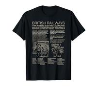 British Railways Type 4 Locomotive Driving Cab Diagram T-Shirt