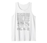 British Railways Type 4 Locomotive Driving Cab Diagram Tank Top