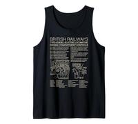 British Railways Type 4 Locomotive Driving Cab Diagram Tank Top