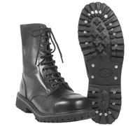 British Rangers Invader Black Leather Combat High Leg Mens Army Boots 10 Holes