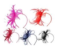 British Retro Small Hat - Mesh Fascinator Headpiece | Vintage Hair Clip With Headband, For Women | Elegant Wedding Guest Millinery, Derby Day Church Hat, Tea Party Accessory