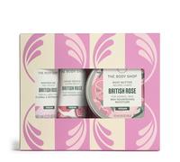 British Rose Mini Gift Set, 3-Piece Full-Size Body Care (Worth £17.5)