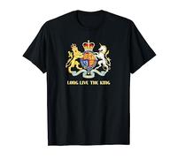 British Royal Coat of Arms Emblem Long Live the King T-Shirt