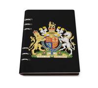 British Royal Coat of Arms England Queen Refillable Notebook for Work Study
