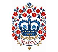 British Royal Emblem 2025 6x9" Notepad - Celebrating All Things Regal - Lined Paper Notebook Journal