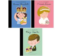 British Royal Family (Little People, BIG DREAMS Series) by Maria Isabel Sanchez Vegara 3 Books Set (Queen Elizabeth, Princess Diana & King Charles)
