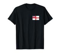 British Sailors Flag Matlow British Royal Naval Badge T-Shirt