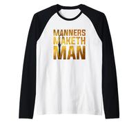 British Secret Agent Manners Maketh Man Umbrella T-Shirt Raglan Baseball Tee