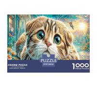 British Shorthair 1000 Piece Jigsaw Puzzle for Family - Fun Challenge for Adults & Kids, A Great Gift And Interactive Home Decor Project 38x26cm/1000pcs