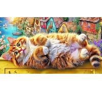 British-Shorthair 1000 Pieces Puzzle for Adults Recycled Paper Fun and Challenging Family Game Great Gift Idea for Wall Decoration and Gifts 70x50/1000pcs