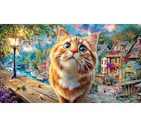 British Shorthair 1000 Pieces Recycled Paper Puzzle - Great Gift Idea Challenging Home Activity for Adults 75x50/1000pcs