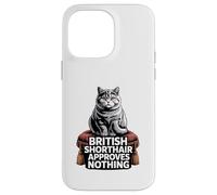 British Shorthair Approves Nothing Case for iPhone 14 Pro Max