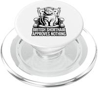British Shorthair Approves Nothing PopSockets PopGrip for MagSafe