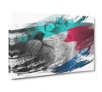 British Shorthair Cat 4 V2 Canvas Print | Gallery Wrapped 30mm Frame Wall Art | 30x20 inches | Ready to Hang | Modern Animals Picture | Living Room Bedroom Lounge Office