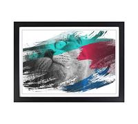 British Shorthair Cat 4 V2 Framed Print | A2 Black Framed Wall Art | Ready to Hang | Modern Flag Picture | Living Room Bedroom Lounge Office