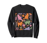 British Shorthair Cat Boho Spring Cats Lover Sweatshirt