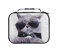 British Shorthair Gray Cat Colored Pencil Bag Large Capacity Pencil Case for Colouring Pencils Pen Bag Marker Organizer