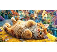 British-Shorthair Jigsaw Puzzle 1000 Piece Recycled Paper Great Gift Idea Challenging Puzzles for Relaxation, Creativity & Gift Giving for Adults 38x52/1000pcs