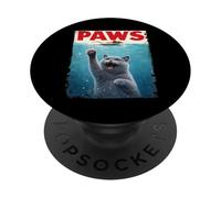 British Shorthair Paws Parody - Cat Chasing Mouse Cat Lovers PopSockets Adhesive PopGrip