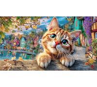 British Shorthair Recycled Paper Jigsaw Puzzle 1000 Piece - Fun Present & Great Gift Idea for Adults 38x52/1000pcs