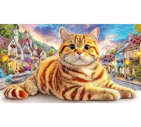 British-Shorthair Recycled Paper Jigsaw Puzzle 1000 Pieces Great Gift Idea Educational Games for Women, Gifts for Men Beautiful Decoration Puzzle 38x52/1000pcs
