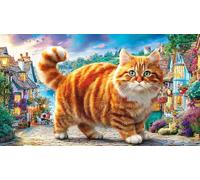 British-Shorthair Recycled Paper Jigsaw Puzzles 1000Pc Educational Games Fun and Challenging Family Game Great Gift Idea for Decompression 38x52/1000pcs