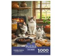 British Shorthair1000Piece JigsawPuzzleanimal ForAdults Colourful LargePiecePuzzles Age12+byth ThemeFlowersandBirds Fun, Challenging 38x26cm/1000pcs