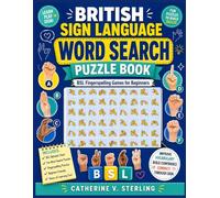 British Sign Language Word Search Puzzle Book: BSL Fingerspelling games for beginners