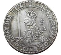 British Silver Gold Coin 1643 Foreign Copy Silver Plated Commemorative Coin
