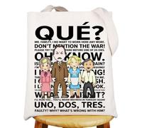 British Sitcom Tote Bag Manuel And Basil Gift Fawlty TV Show Gifts Basil Fawlty Gifts Fawlty Shopping Bag (QUE UK)