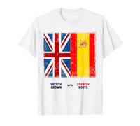 British Spain Flag Outfit Idea For Kids & Spanish Roots T-Shirt