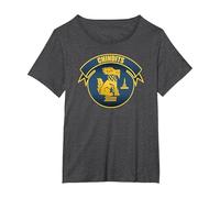 British Special Forces T-Shirt - Chindits T-Shirt, Women's Plus, Dark Heather Grey, 4X