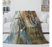 British Spitfire Fighter Plush Blanket - Military 3D Printed Soft Cozy Blanket Birthday Gift for Son Daughter Grandson Granddaughter Friend - Sofa Bed Crib Decor 50x60inch(127x152cm)