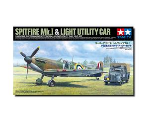 British Spitfire Mk.I & Light Utility Car 10HP Set (1:48)