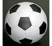 British Sports Museum New Retro 1970's Black & White Size 5 Leather 32 Panel Football Hand Stitched Ball