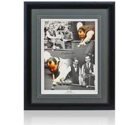 British Sports Museum Ray Reardon Snooker Legend Hand Signed Montage 23x19in Framed