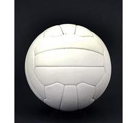 British Sports Museum Retro 1970's Style White Leather Football size 5, 18 panel hand stitched ball