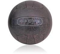 British Sports Museum Vintage Leather-look PU Football Retro style 18 panel size 5 ball