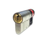 British Standard Fortress 3 * 6 Pin Euro Profile Single Door Cylinder - High Security Anti-Snap, Anti-Pick & Anti-Bump Lock - PAS 24 & BS EN 1303 Certified - Timber & C (45mm/10mm)