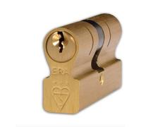 British Standard Kitemarked 6 Pin Invincible Double Door Cylinder - High Security Anti-Snap Euro Profile Lock Barrel for uPVC, Composite & Wooden Doors (Brass, 45mm/45mm)